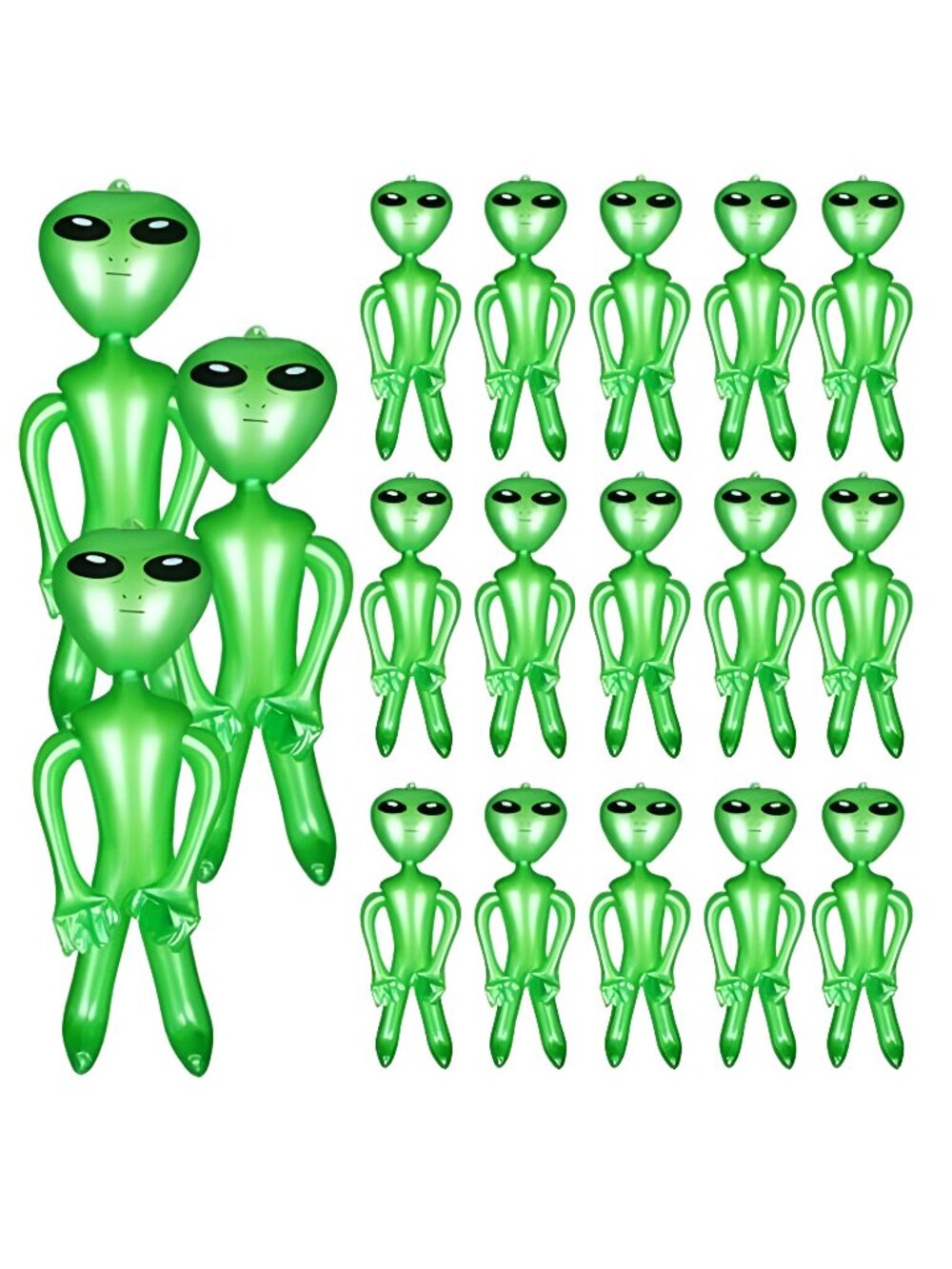 Honoson 18 Pcs Halloween 18" Alien Inflatable Balloon,Green